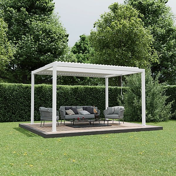 Ximax Pergola Shade Aluminium 300 cm x 400 cm Weiß günstig online kaufen