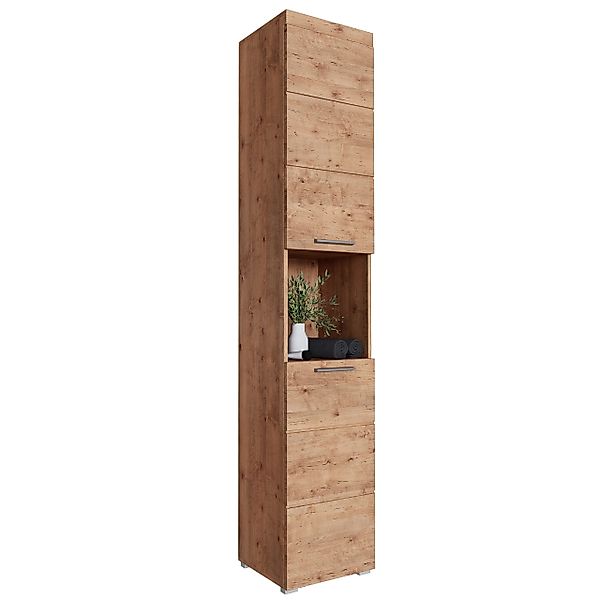 Newroom Hochschrank Trinity Wildeiche Wildeiche Badezimmerschrank günstig online kaufen