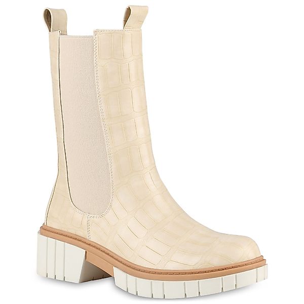 VAN HILL 838051 Plateaustiefel Damen Plateaustiefel günstig online kaufen