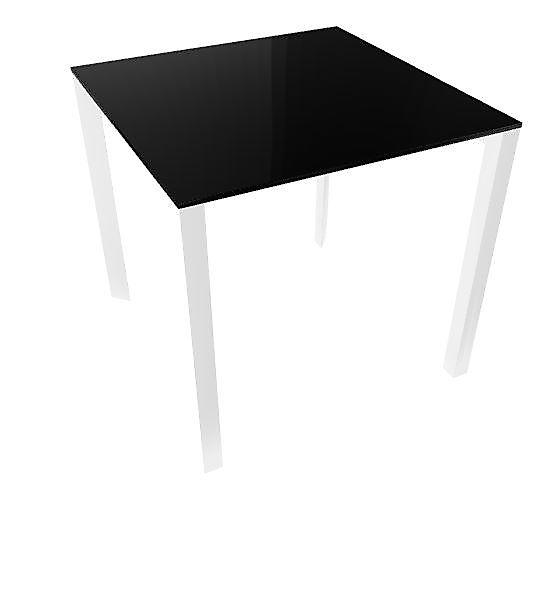 Profilo Konferenztisch 80x80 cm Compactop- Platte Schwarz günstig online kaufen