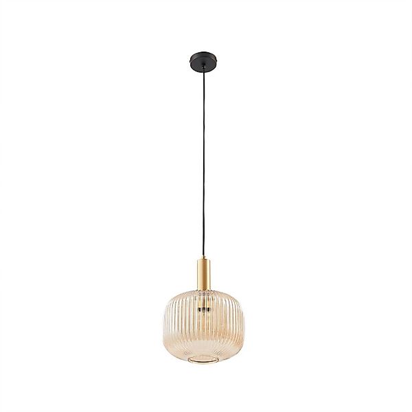 Lindby Pendelleuchte Doroteo 10030654 Retro Vintage Antik in Creme aus Glas günstig online kaufen