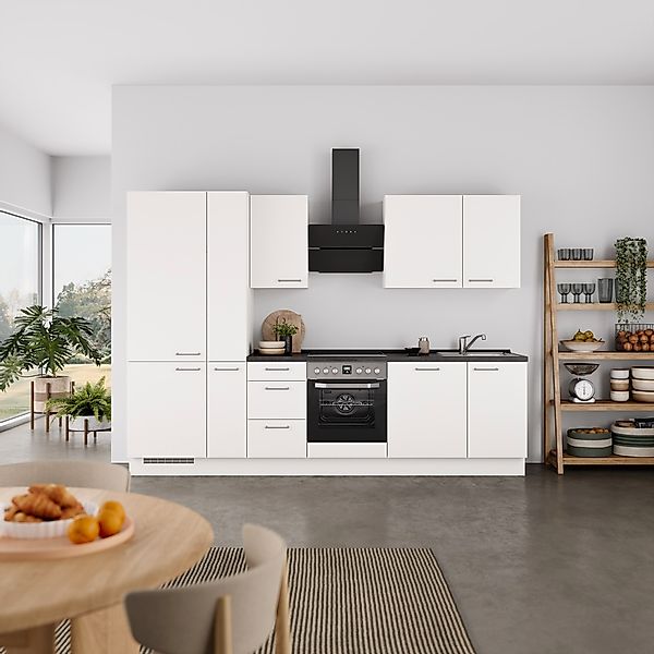 nobilia® Küchenzeile »"Laser II", Ausrichtung wählbar, Breite 300 cm« vormo günstig online kaufen