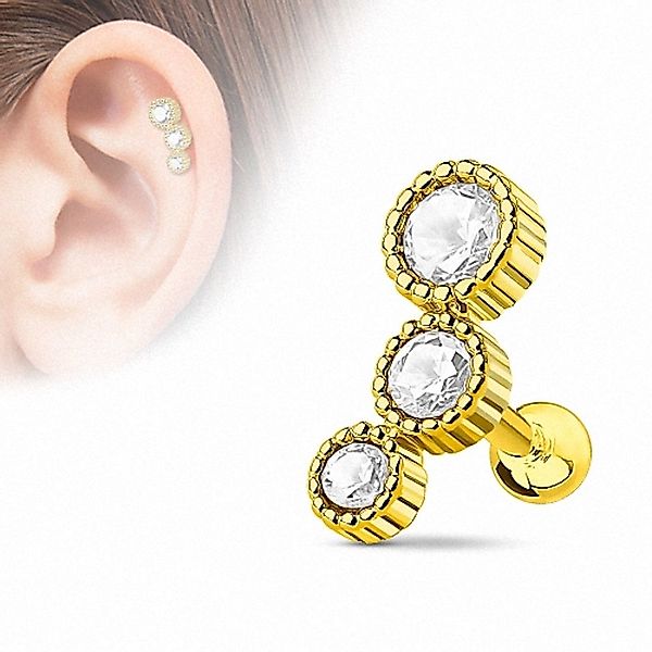 Taffstyle Piercing-Set Tragus Piercing mit 3 günstig online kaufen