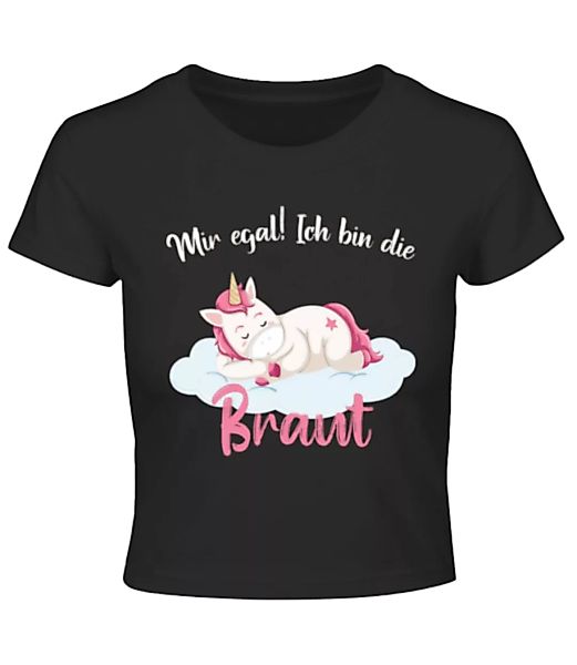 Ich Bin Die Braut Einhorn JGA · Crop T-Shirt günstig online kaufen