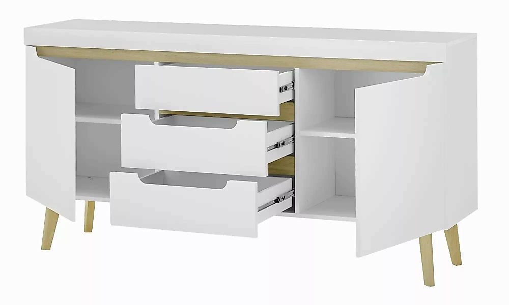 Sideboard  Malaren ¦ weiß ¦ Maße (cm): B: 160 H: 83 Kommoden & Sideboards > günstig online kaufen