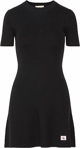 Calvin Klein Jeans Minikleid Ohne Tasche Figurbetonte Passform mit Rundhals günstig online kaufen