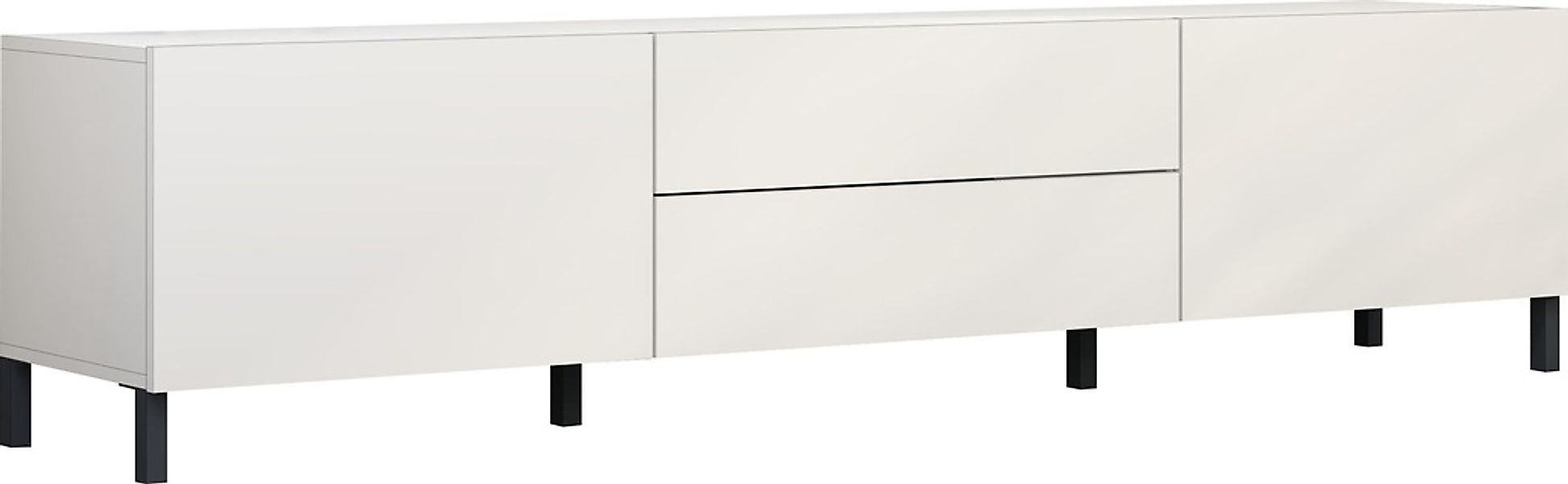 borchardt Möbel Lowboard "Sophia, Breite 200 cm, 2 Klappen, 2 Schubkästen, günstig online kaufen