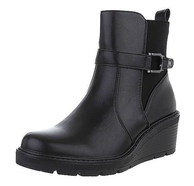 Ital-Design Damen Freizeit Keilstiefelette (88577498) Keilabsatz/Wedge Stie günstig online kaufen