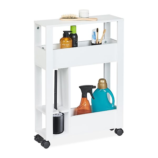 relaxdays Badregal Weißer Nischenwagen günstig online kaufen