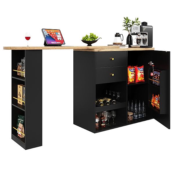 OKWISH Bartisch 360° drehbare (drehbar Sideboard, günstig online kaufen