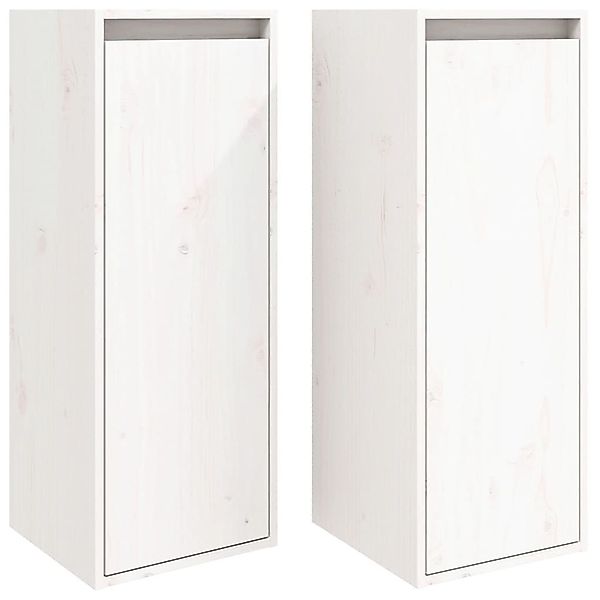 vidaXL Regal Wandschränke 2 Stk. Weiß günstig online kaufen