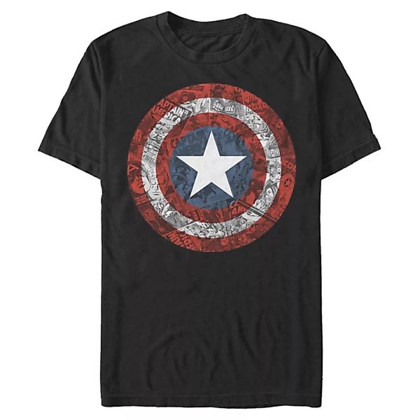 Marvel - Avengers - Captain America ComicBook Shield - Männer T-Shirt günstig online kaufen