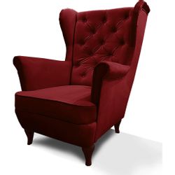 Beautysofa Ohrensessel Sessel FALCO Chesterfield Wohnzimmersessel günstig online kaufen