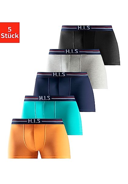 H.I.S Boxer "Boxershorts für Herren" Packung, 5 Stk. tlg., mit Streifen und günstig online kaufen
