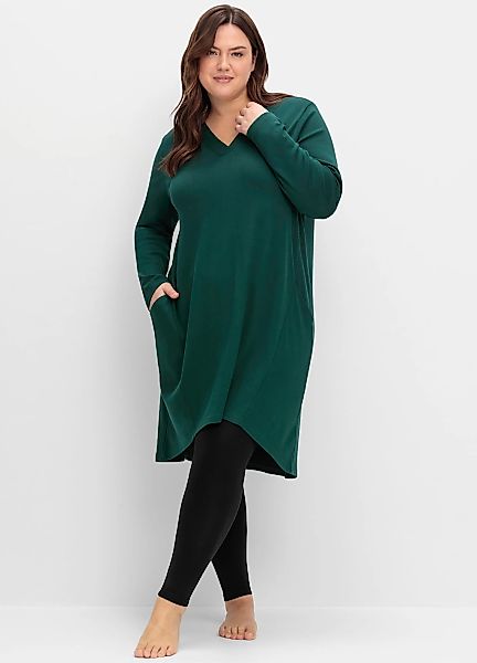 Sheego Sweatkleid "Sweatkleid" Eingrifftaschen günstig online kaufen