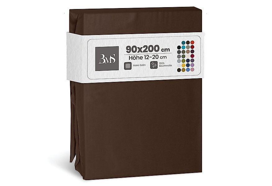 BETTWAESCHE-MIT-STIL Spannbettlaken Mako Satin Spannbettlaken, Matratzenhöh günstig online kaufen