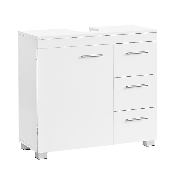 VASAGLE Waschbeckenunterschrank Badezimmerschrank Badschrank mit 3 günstig online kaufen