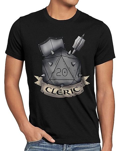 style3 T-Shirt Würfel Cleric dungeon and tabletop dragons d20 pen paper rol günstig online kaufen