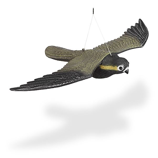 relaxdays Gartenfigur Raubvogel Attrappe Falke günstig online kaufen