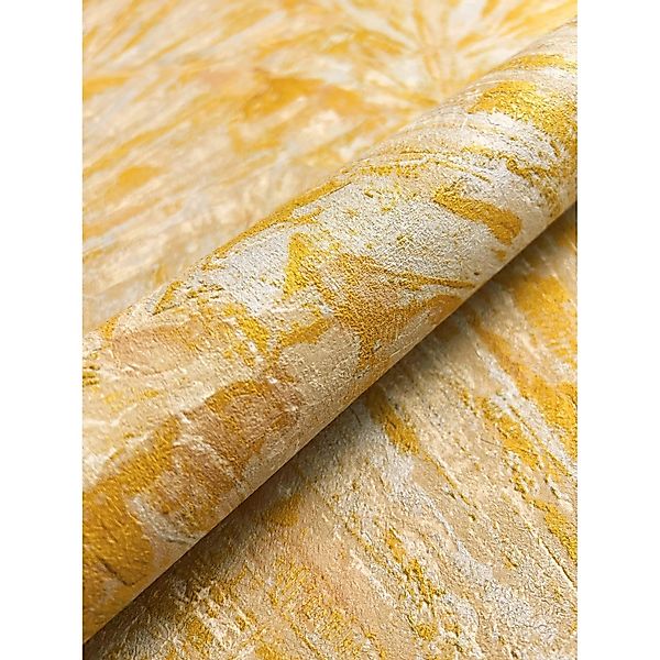 Newroom Vliestapete Sanja Yellow Muschel Modern FSC® günstig online kaufen