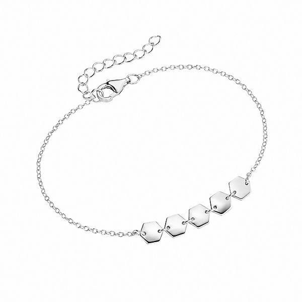 Smart Jewel Armband "mit Hexagone als Behang, Silber 925" günstig online kaufen