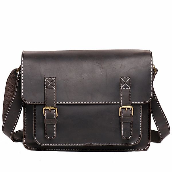 YUBRO-STUDIO Umhängetasche Herren Leder Umhängetasche Retro günstig online kaufen