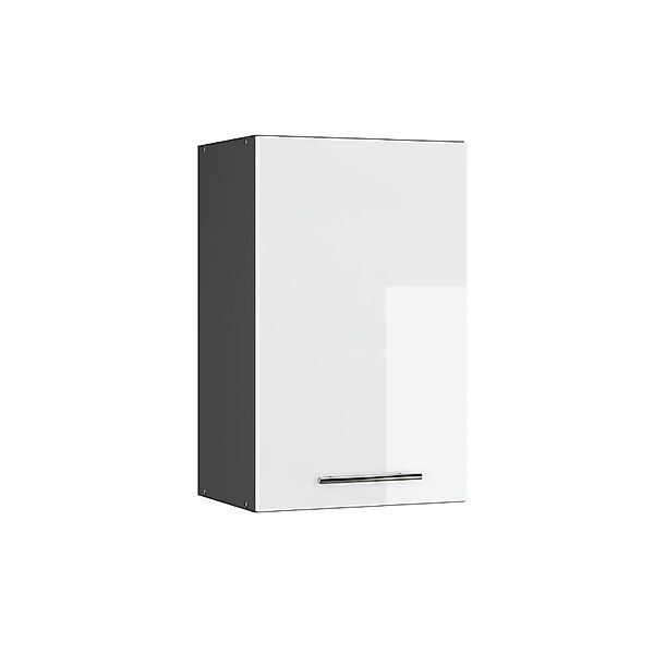 Vicco Hängeschrank Fame-Line Hängender Küchenschrank Weiß Hochglanz/Anthraz günstig online kaufen