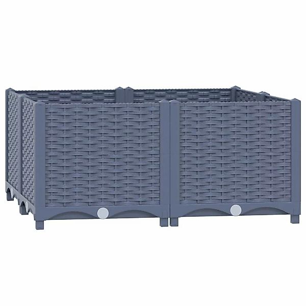 vidaXL Hochbeet 80x80x38 cm Polypropylen 643931 günstig online kaufen