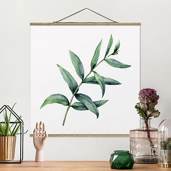 Stoffbild mit Posterleisten Aquarell Eucalyptus I günstig online kaufen