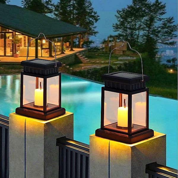 LETGOSPT LED Solarleuchte Solarlampe für Außen, günstig online kaufen