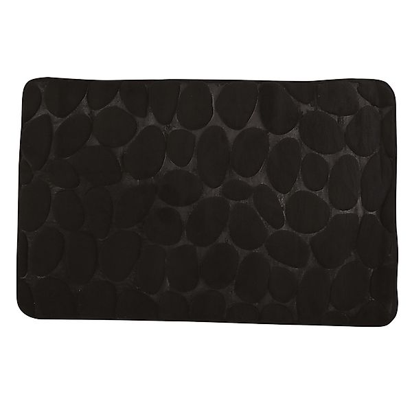 MSV Badematte Kiesel 50 cm x 80 cm Schwarz günstig online kaufen