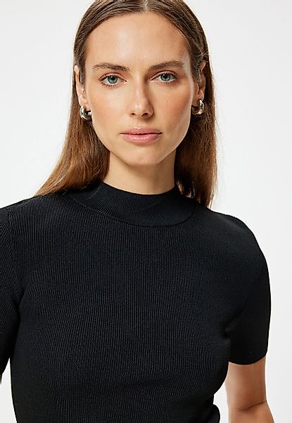 Koton Kurzarmpullover Standkragen Regular günstig online kaufen