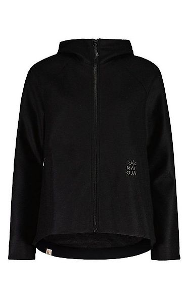 Maloja Fleecejacke FlachauM mit Kapuze (Alpine Wool) schwarz Damen günstig online kaufen