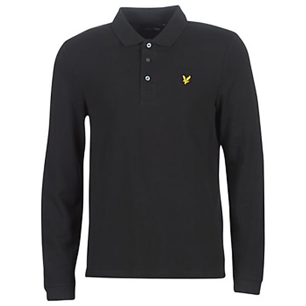 Lyle & Scott Langarm-Poloshirt Herren Aus Pique Baumwolle günstig online kaufen