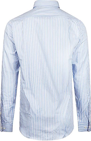 Steppin' Out Hemd Streifen Hellblau Rot - Größe XXL günstig online kaufen