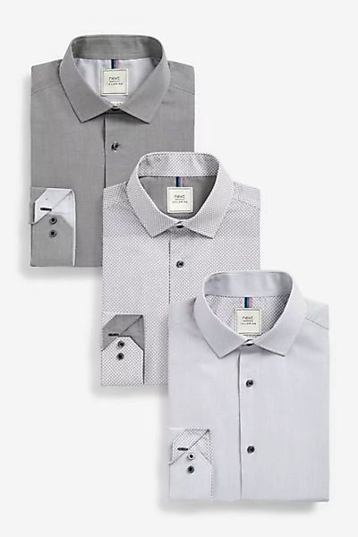 Next Langarmhemd Hemden, 3er-Pack (3-tlg) günstig online kaufen