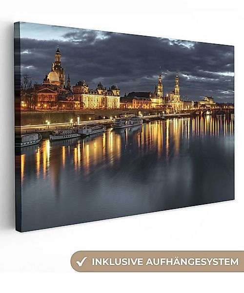OneMillionCanvasses® Leinwandbild Panorama des Stadtbilds der deutschen Sta günstig online kaufen