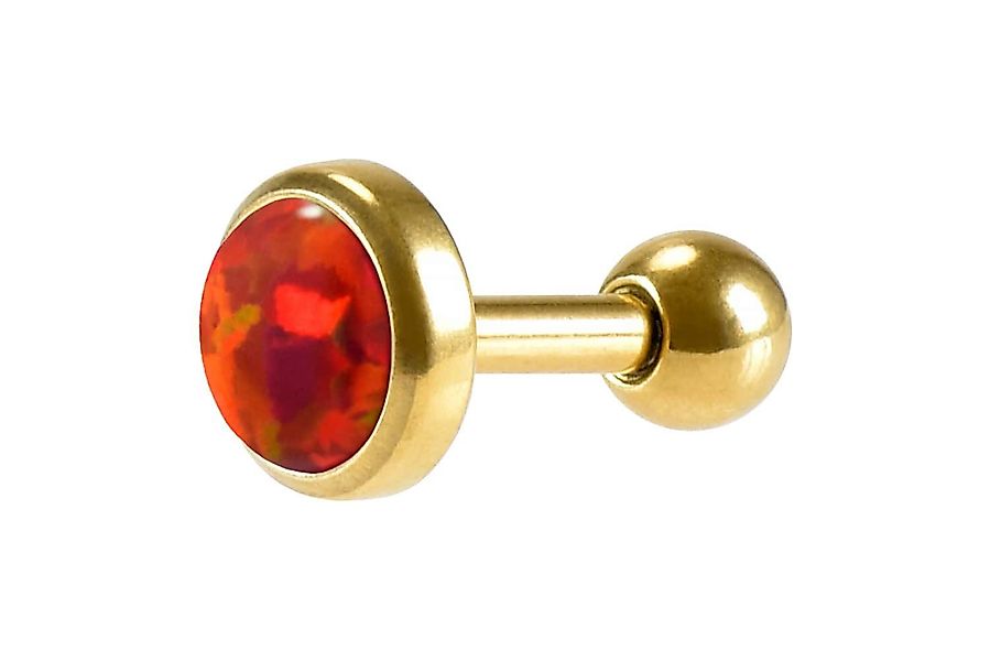 PIERCINGLINE Single-Ohrstecker Chirurgenstahl Ohrpiercing SYNTHETISCHER OPA günstig online kaufen