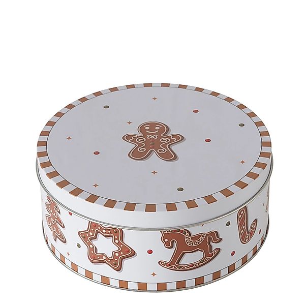 Boltze Vorratsdose Ginger Klein 7 cm x 16 cm x 7 cm Braun-Weiß günstig online kaufen