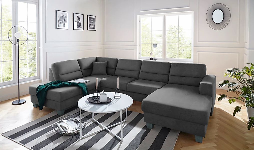 TRENDMANUFAKTUR Wohnlandschaft "Chamber, zeitlos und modern, bequem, hoher günstig online kaufen