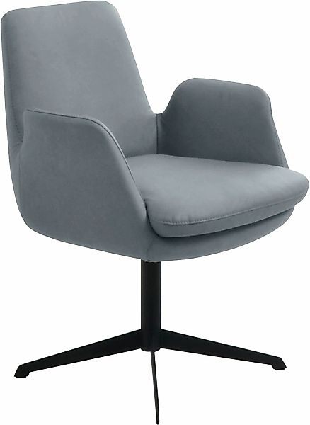 K+W Komfort & Wohnen Drehstuhl "Cube", Leder CLOUD, Rückholfunktion, Unterg günstig online kaufen