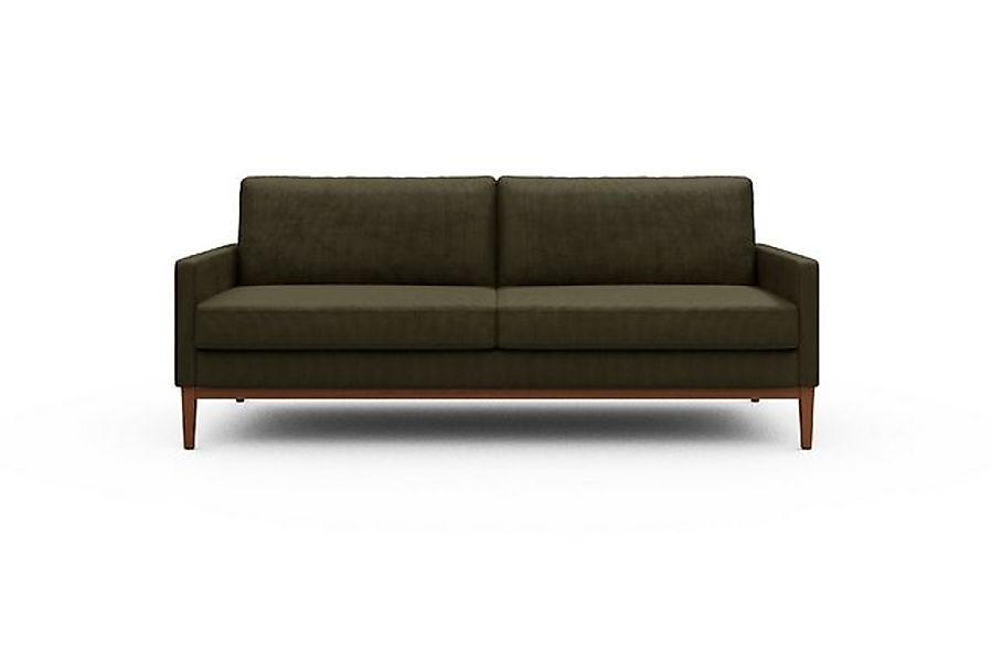 moebelfaktor Sofa Bodo 3-Sitzer, Retro-Design, elegante Linien, stabile Hol günstig online kaufen