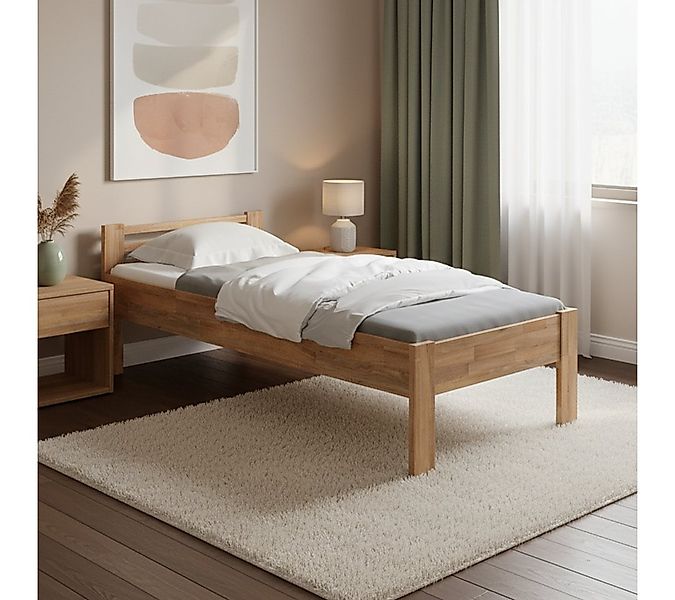 skølm Massivholzbett Fenrir, Seniorenbett mit Komforthöhe 51 cm (90x200 cm) günstig online kaufen