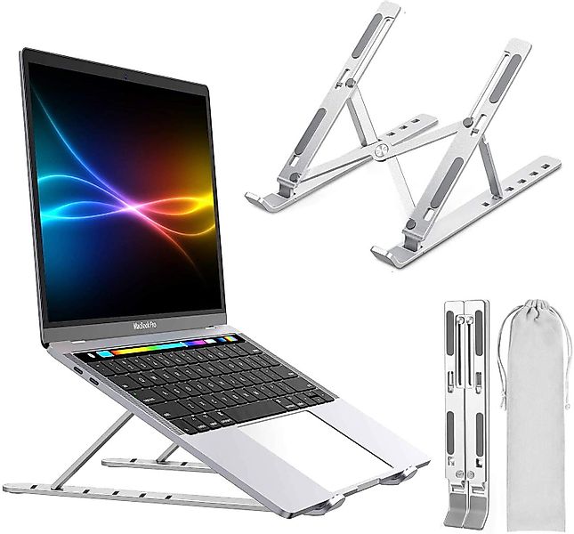 Daskoo Laptoptisch Laptop-Ständer, tragbare Computer-Laptophalterung, Alu, günstig online kaufen