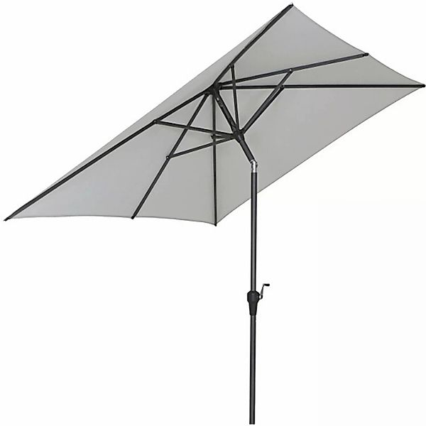 Siena Garden Marktschirm 250 cmx 200 cm Ecru mit Dreh- & Neigungsfunktion günstig online kaufen