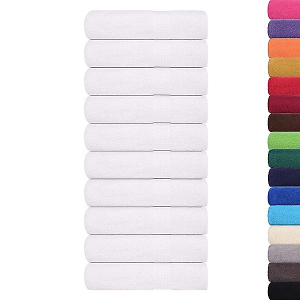 vidaXL Handtücher 50 Stk Weiß 50x100 cm 360 g/m² 100% Baumwolle 136652 günstig online kaufen