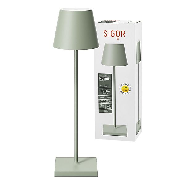 SIGOR LED Tischleuchte Akku-Tischleuchte, Dimmbar, LED günstig online kaufen