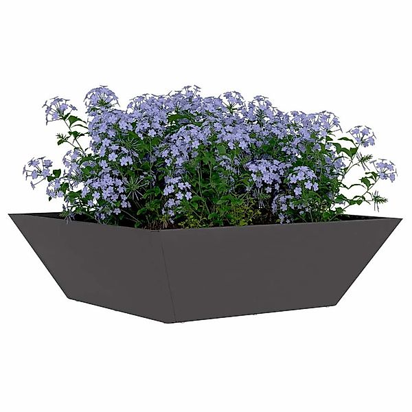vidaXL Blumentopf Garten Schüssel Pflanzer Schwarz günstig online kaufen