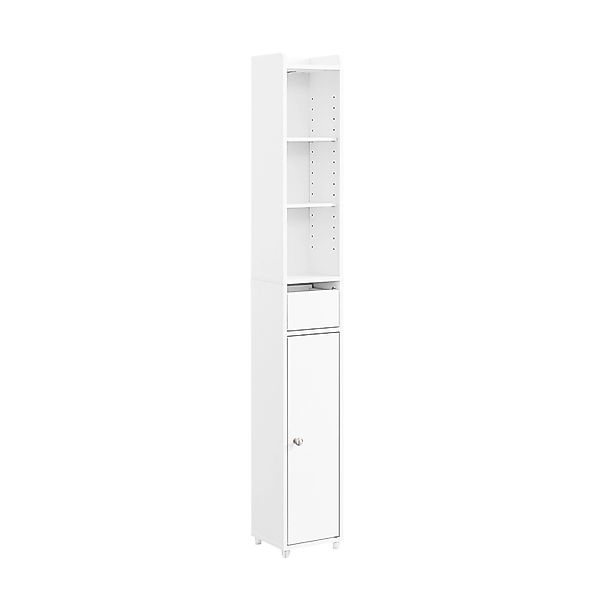 SoBuy Badezimmerschrank Hochschrank Badregal mit Schublade Nischenregal 20x günstig online kaufen