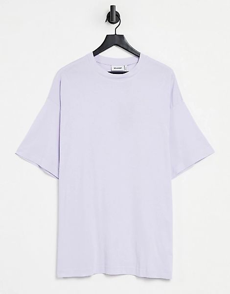 Weekday – Huge – Oversize-T-Shirt-Kleid aus Bio-Baumwolle in Lila günstig online kaufen